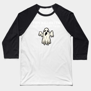 This Halloween Let's Get Sheet Faced Fun Drinking Halloween Baseball T-Shirt